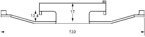 ATE Feder, Bremssattel hinten rechts links  für BMW 34211157046 34211157646 34212227671 11.8116-0066.1