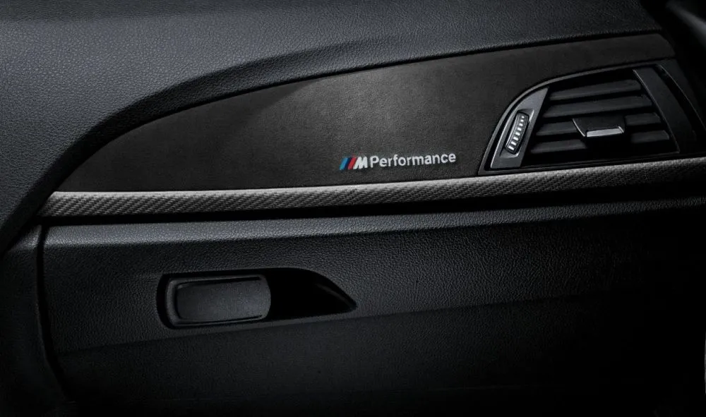 orig. BMW M Performance Interieurleisten Carbon Alcantara 1er F21 2er F22 M2 F87