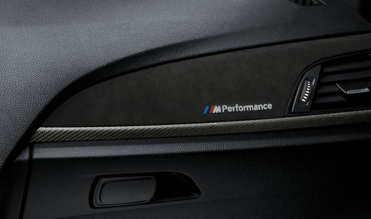 orig. BMW M Performance Interieurleisten Carbon Alcantara 1er F21 2er F22 M2 F87 3-Türer