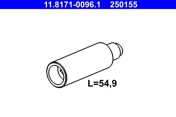 ATE Führungsbolzen, Bremssattel Ø16mm 16mm für LAND ROVER MERCEDES-BENZ JAGUAR VOLVO BMW VAG 30760610 C2C29162 34116776934 11.8171-0096.1