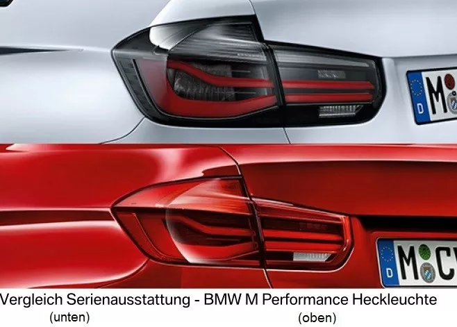 BMW 3er F30 F80 LCI M Performance Black Line LED Heckleuchten Rückleuchten