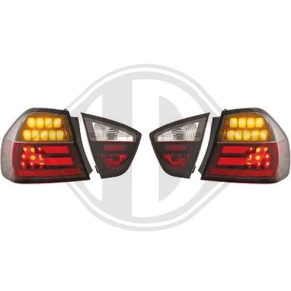 Light Bar LED Rückleuchten Heckleuchten für BMW E90 Limousine rot schwarz smoke
