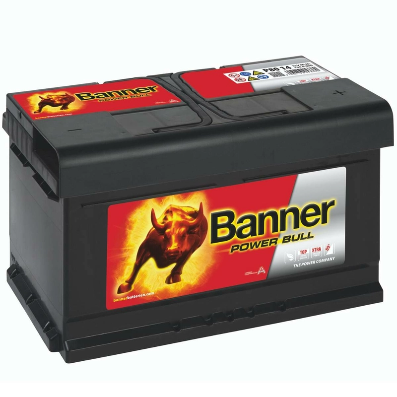 Banner P8014 Power Bull 80Ah Autobatterie