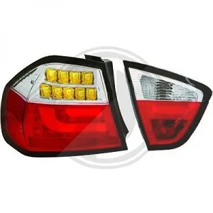 Light Bar LED Rückleuchten Heckleuchten für BMW E90 Limousine rot weiß