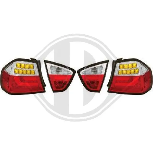 Light Bar LED Rückleuchten Heckleuchten für BMW E90 Limousine rot weiß