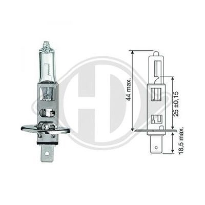 Diederichs Glühlampe, Fernscheinwerfer [Hersteller-Nr. LID10013] für Abarth, Alfa Romeo, Alpina, Audi, BMW, Chevrolet, Chrysler, Citroën, Dacia, Daiha